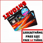 [FREE 12T] Sim 4G Vinaphone Trọn Gói 1 Năm Không Cần Nạp Tiền - D500 - D500T - 12D60G